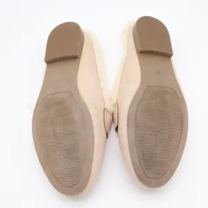 Serra Womens Tan Faux Suede Penny Loafer Mules Faux Fur Lined Size 10 thumbnail 9