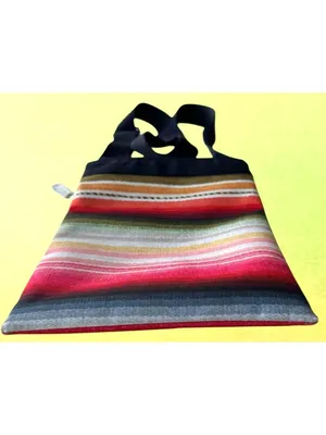 Billabong Crossbody Bag Purse Stripe Canvas Adjustable Strap Zip Close Australia thumbnail 7
