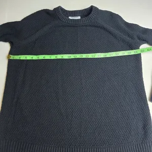 Old Navy Womens Black Jack Stitchy PO Cotton Textured Knit Sweater‎ M 726147-02 thumbnail 7