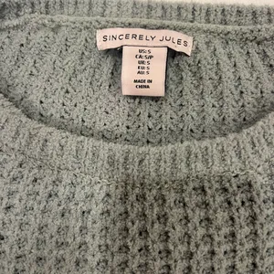 Sincerely Jules Gray Waffle Knit Sweater thumbnail 2