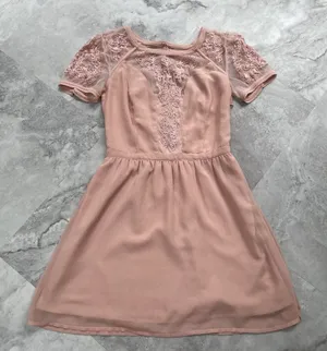 Kimchi Blue Urban Outfitters‎ Dress Womens Size S 2 Pink Lace Short Sleeves thumbnail 1