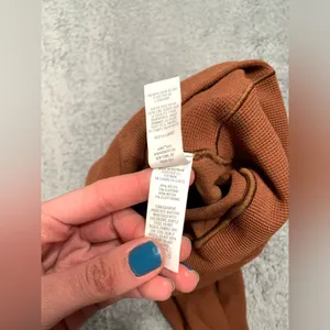 Aerie Brown waffle knit real me 7/8 High-rise Leggings small thumbnail 9