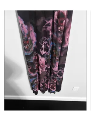 Fuzzi Tulle One Shoulder Floral Maxi Dress thumbnail 4