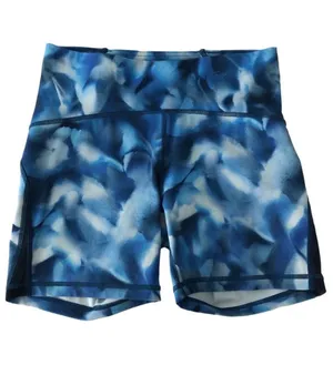 Lululemon Train Times Short 6” Inseam Mini Blush Blossom Alpine White Blue Sz 8 thumbnail 5