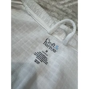 Croft and Barrow Robe Size M White Waffle NWT Women’s thumbnail 8