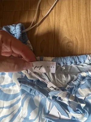 Petal & Pup Light Blue and White Floral Wide-Leg Pants thumbnail 3