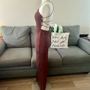 Chocolate Brown Strappy Bodycon Dress thumbnail 5