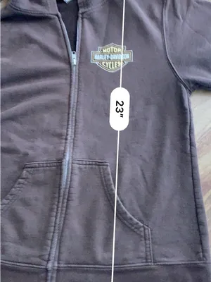 Harley Davidson Womens Hoodie Brown Full Zip Ocean State Warwick RI Cotton Blend thumbnail 10