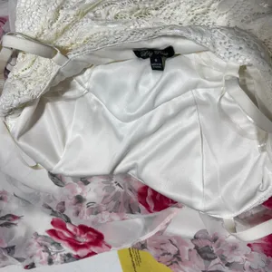 Lily Rose Babydoll Cottage Maxi Dress‎ S Floral Lace Chiffon Y2K Coquette Fairy thumbnail 10