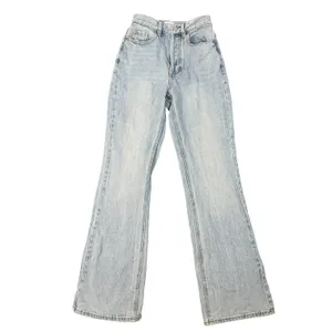 PacSun High Rise Bootcut Jeans Womens 24 Light Wash Denim Button Fly 100% Cotton thumbnail 3