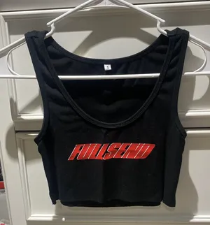 Full Send Crop Top Black thumbnail 1