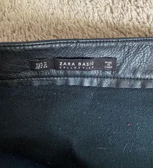 ZARA Black Leather Skirt thumbnail 3