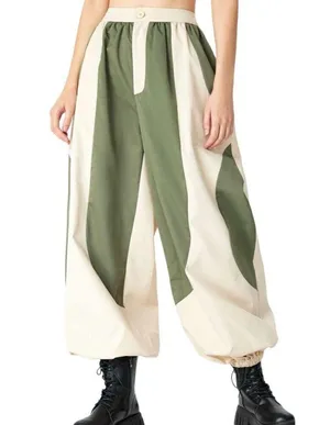 Cider Woven Patchy Jogger Pant Cream Green Size Large0 thumbnail 8