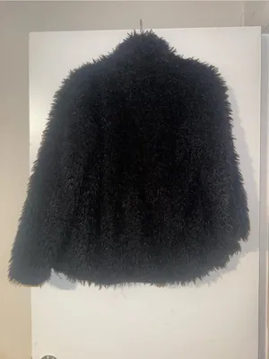 Love Fire Black Faux Fur Teddy Jacket for Women thumbnail 8