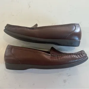 SAS‎ Women’s Simplify Leather Moccasin Loafers Shoes Antique Wine Brown Size 9 thumbnail 8