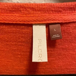 Anthropologie Pilcro Cozy Popover Ruffle Pullover Sweater Size L thumbnail 5
