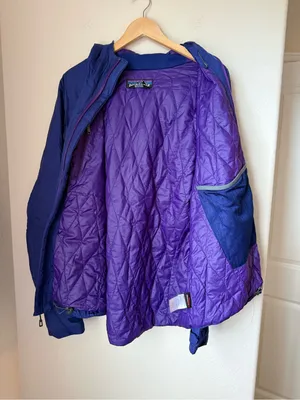 Patagonia Women’s Nano Storm H2No Insulated Hooded Jacket Purple Blue XL thumbnail 5
