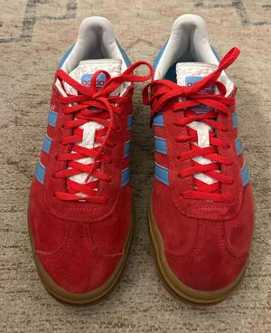Red and blue adidas gazelle  thumbnail 1