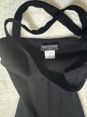 Naked Wardrobe Ribbed Cross-Back Jumpsuit - Size XS thumbnail 2