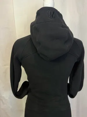 lululemon athletica Black Hooded Zip Bomber Jacket thumbnail 7