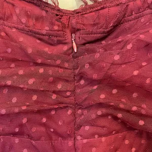 Lulu’s Sweetheart Burgundy Bustier Tulle Tier Polka Dot Cocktail Party Dress NWT thumbnail 6