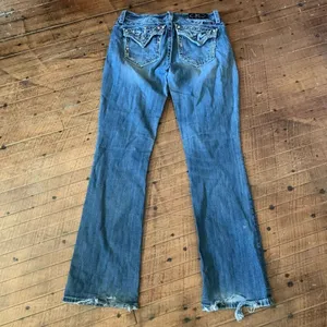Miss Me bling sequin distressed western boot size 29 jeans thumbnail 4