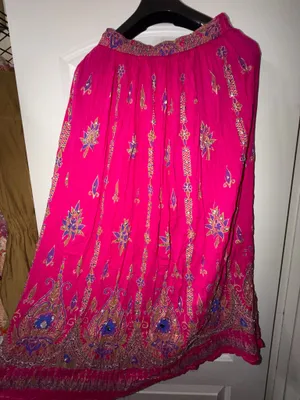 Made in India Embroidered & Beaded Skirt Pink thumbnail 1