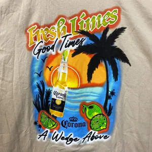 Corona Extra Beer Promo Fresh Limes T-Shirt 4XL thumbnail 2