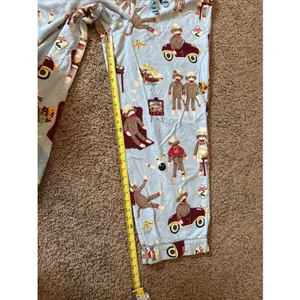 Nick & Nora Pajamas Pants Womens XL Cotton Sock Monkeys Bowling Car Beach thumbnail 6