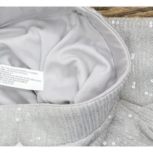 NWT Wild Fable Womens Mid-Rise Wide Leg Holiday Sequin Pants 91904442 Gray S thumbnail 6