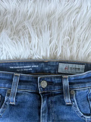 AG Adriano Goldschmied The Farrah Skinny Ankle Front Seam Raw Step Hem Jeans 25R thumbnail 5