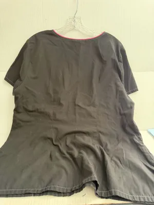 SB Scrubs Black Scrub Top with Pink Ribbon Accent thumbnail 3
