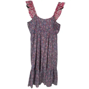 J.Crew Womens Liberty‎ Floral Mixed Print Tiered Ruffle Midi Dress Size Large thumbnail 5