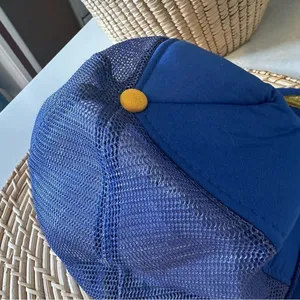 Vintage Walt Disney World Unisex Embroidered Snap Back Hat Blue Red Gold thumbnail 3