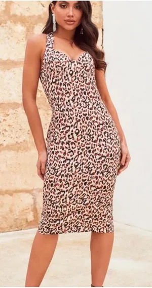 Lavish Lice NWT Underwired BustierSatin‎ Midi Dress Leopard Print Sz US 4$150 thumbnail 1