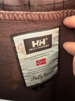 Helly Hansen Plaid Brown And Blue Zip-up Jacket thumbnail 6