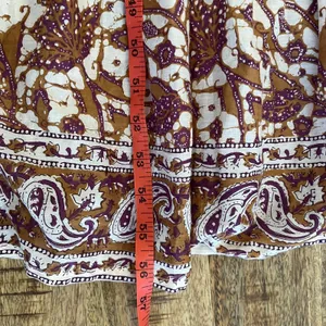 Anthropologie Love the Label Maxi Dress S Cottagecore Smocked Tiered Block Print thumbnail 14