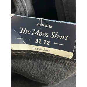 Abercrombie & Fitch The Mom Shore High Rise Black Cutoff Denim Jean Shorts 12 thumbnail 9