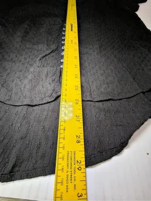 Free People Black Lace Yoke Blouse thumbnail 4