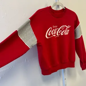 Forever 21 Coca-Cola Oversized Graphic Crewneck Sweatshirt Red Gray Small thumbnail 3