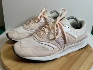 New Balance Women 10 Washed Pink White 997H Sneakers Mesh CW997HTV Athleisure thumbnail 1