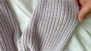 light purple off the shoulder knit sweater Size XS thumbnail 3