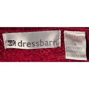 Dress Barn‎ Women's Soft Button Front Cardigan and Vest Red Black Size M thumbnail 5