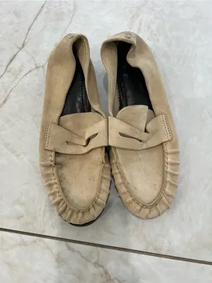 Rag & Bone Irish Cream Suede Lexi Suede Penny Loafers Size 38 EU $398 thumbnail 3