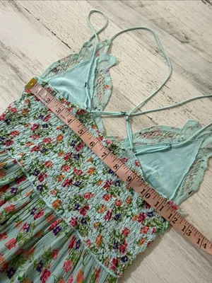 Free People Adella Printed Mini Slip/ Dress thumbnail 10