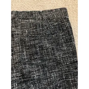 Theory Tweed Trousers Women 6 Black White Straight Leg‎ Professional Dress Pants thumbnail 8
