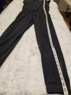 Albion Fit Everyday Jumpsuit in Black Small Tall thumbnail 9