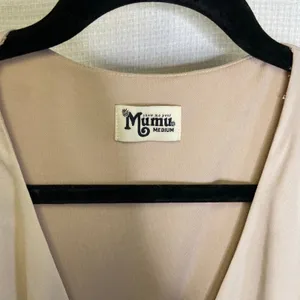 Show‎ Me Your Mumu | Nude Maxi Wrap Dress Medium long thumbnail 6