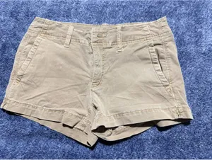 American Eagle Beige Super Stretch Shorts Size 8 thumbnail 1