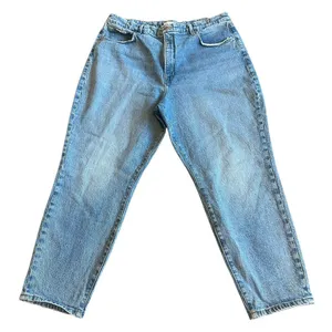 Good American Good Mom Light Wash Jeans Straight Leg Cotton Size 15 Women's thumbnail 1